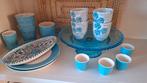 Servies blauw, Ophalen of Verzenden, Aardewerk, Overige stijlen, Kop(pen) en/of Schotel(s)