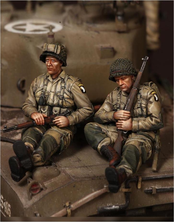 H-292,RESIN FIGUREN 1-35,US ARMY AIRBORNES,NO,2, Hobby en Vrije tijd, Modelbouw | Figuren en Diorama's, Nieuw, Ophalen of Verzenden