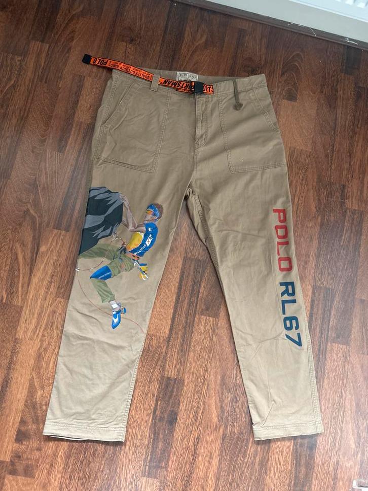 Ralph Lauren Klimbroek met Print, Kleding | Heren, Broeken en Pantalons, Gedragen, Overige maten, Beige, Ophalen of Verzenden