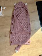Gebreide Slaapzak/ voetenzak met Capuchon - Roze, Ophalen of Verzenden, Zo goed als nieuw, 70 tot 85 cm, Slaapzak