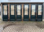 Hardhouten deuren enkelglas, Ophalen, Gebruikt, 80 tot 100 cm, Buitendeur