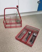 Vintage rood flessenrek, Ophalen, Gebruikt, Kunststof, Minder dan 50 cm