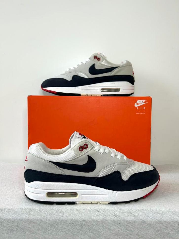 Nike Air Max 1 Anniversary Obsidian (EU 41), Kleding | Heren, Schoenen, Zo goed als nieuw, Sneakers of Gympen, Blauw, Ophalen of Verzenden