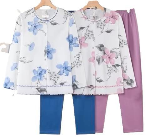 Flanel gevoerde Pyama met jasje, Kleding | Dames, Pyjama's, Nieuw, Maat 42/44 (L), Verzenden