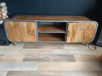 Mangohouten tv meubel, Ophalen, 150 tot 200 cm, Zo goed als nieuw, Minder dan 100 cm