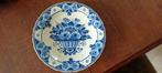 Delfts Blauw Bord met Bloemenmand, Antiek en Kunst, Antiek | Wandborden en Tegels, Ophalen of Verzenden