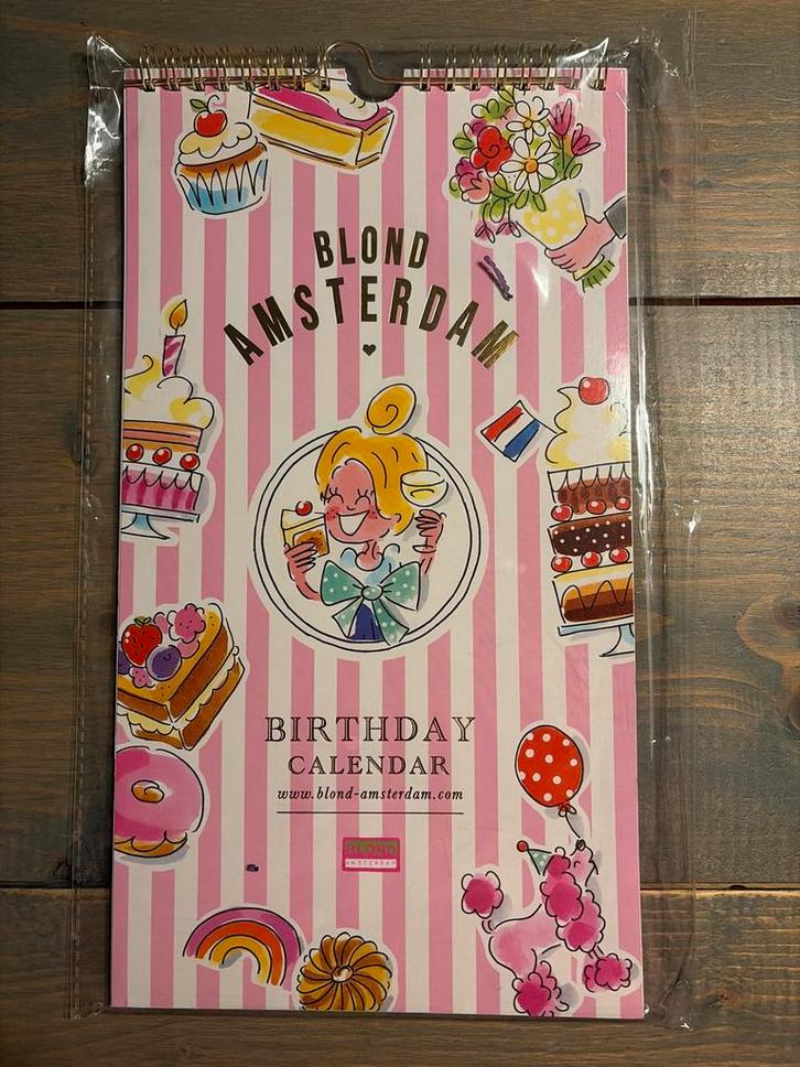 Blond Amsterdam - verjaardagskalender, Diversen, Kalenders, Nieuw, Maandkalender, Ophalen of Verzenden