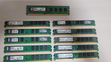 11x 4GB DDR3 Kingston beschikbaar voor biedingen