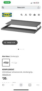 3x Uittrekbaar schoenenrek, 100x58 cm KOMPLEMENT IKEA, Huis en Inrichting, Ophalen, Zo goed als nieuw