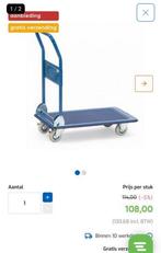 Verhuiswagen/Transportwagen inklapbaar 150kg, 100 liter of meer, Ophalen of Verzenden, Zo goed als nieuw, Transportkar