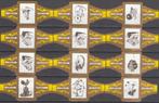 Sigarenbandjes van Lucky Luke, serie Melior 1-12 geel-goud, Verzamelen, Ophalen of Verzenden, Nieuw, Sigarenbandjes