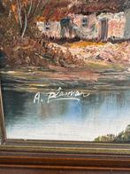 Klassiek Schilderij A. Plasman Landschap, Antiek en Kunst, Ophalen