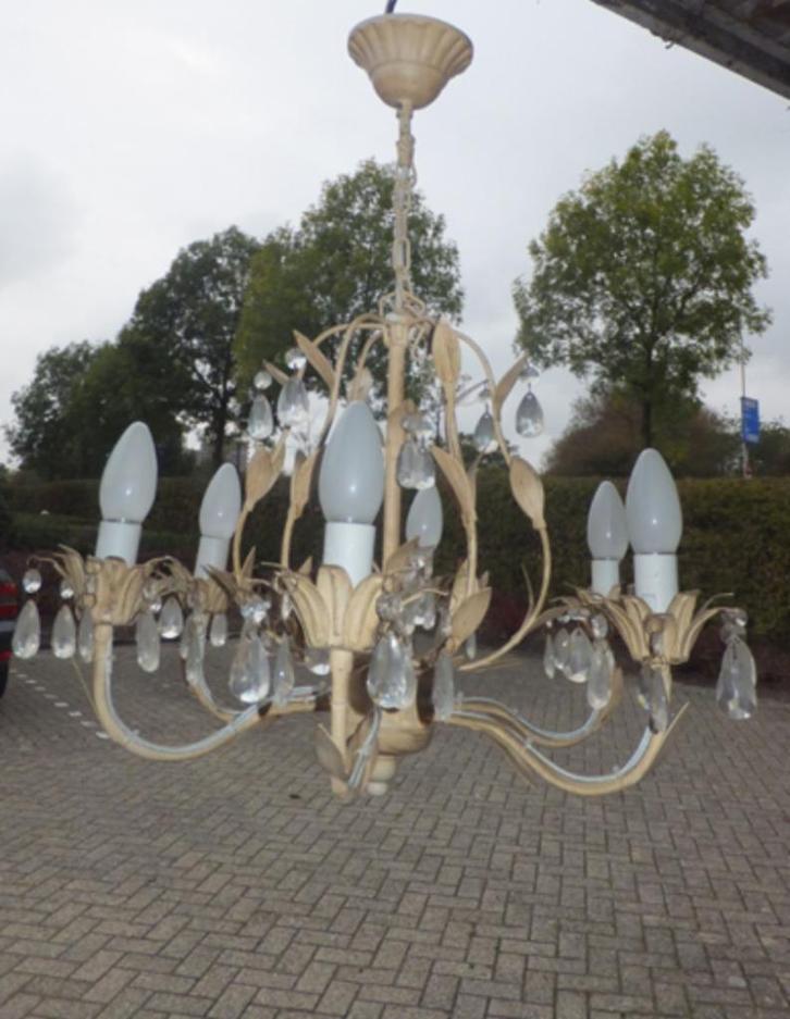 Vintage hanglamp, Huis en Inrichting, Lampen | Hanglampen, Gebruikt, Metaal, Ophalen