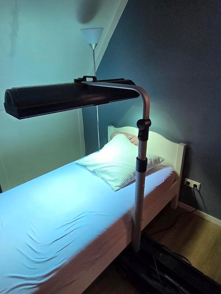 Philips Sunmobile 822 Zonnebank, Witgoed en Apparatuur, Zonnebanken en Gezichtsbruiners, Gebruikt, Zonnebank enkelzijdig, 10 tot 15 lampen