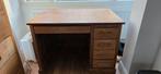 Vintage Houten Bureau met Laden - Massief Hout, Ophalen, Gebruikt, Bureau