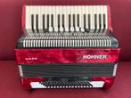 Mooie  Hohner Bravo III accordeon . 80 bas . 3 korig ., Gebruikt, 80-bas, Hohner, Met riemen