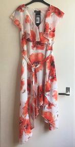 Awama jurk met klaprozen - L (40) wit rood oranje NIEUW, Kleding | Dames, Nieuw, Maat 42/44 (L), Ophalen of Verzenden, Awama