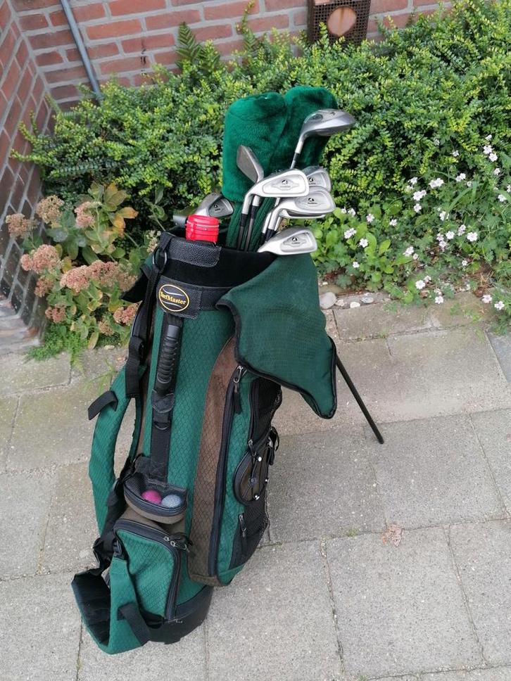 Linkshandige golfset – Compleet met trolley en tas, Sport en Fitness, Golf, Gebruikt, Set, Overige merken, Ophalen