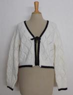 Trachten look lief beige/zwart vestje! L, Verzenden, Zo goed als nieuw, Maat 42/44 (L), Beige