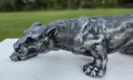 PANTER /kleur oud zilver / gietijzer, Dierenbeeld, Nieuw, Metaal, Info@huisentuindecoratiemarie.nl