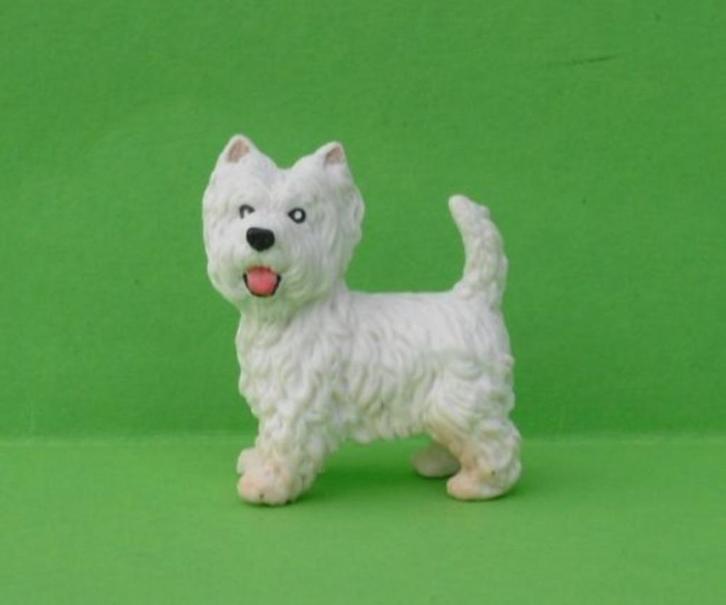 Schleich 16315 west Highland terrier, dierfiguur, Verzamelen, Dierenverzamelingen, Zo goed als nieuw, Beeldje of Figuurtje, Hond of Kat
