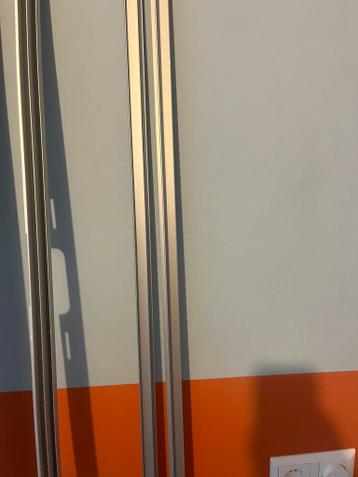 2x Ikea pax schuifdeuren met ril 2x 1m kast - afbeelding 7