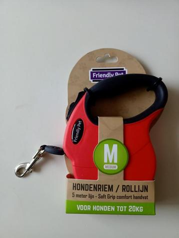 hondenriem rood van Friendly Pet maat M tot 20 kilo beschikbaar voor biedingen