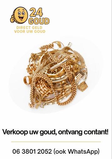 Gezocht : Goud inkoop 585 14k 750 18k sloopgoud direct geld beschikbaar voor biedingen
