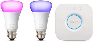 Philips HUE 2x E27 lamp + Bridge | White & Color | NIEUW