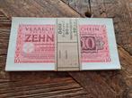 Bundel 50x 10 Reichsmark Wehrmacht UNC Tweede Wereldoorlog, Ophalen of Verzenden, Overige soorten, Nederland