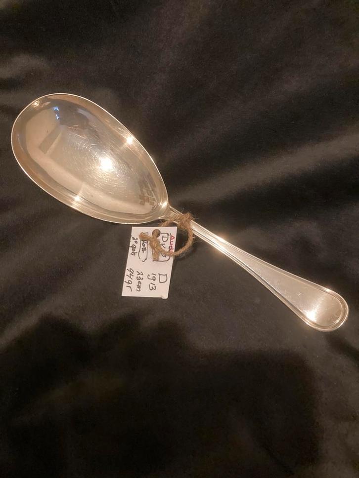 Zilveren Rijstlepel van D. Outvorst, Antiek en Kunst, Antiek | Goud en Zilver, Zilver, Ophalen of Verzenden