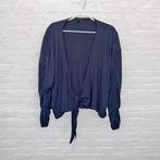 Yoek Bolero Vest Maat XXL Donkerblauw Gesmokte Mouw, Yoek, Trui of Vest, Zo goed als nieuw, Y