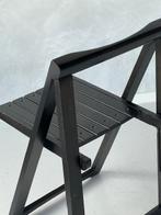 Jaren 70 klapstoelen 4x Aldo Jacober stoel vintage prijs p/s, Gebruikt, Zwart, Vintage, Ophalen of Verzenden