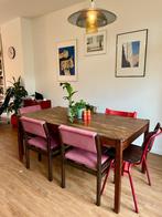 Vintage houten Pastoe eettafel, Huis en Inrichting, Tafels | Eettafels, Ophalen, Gebruikt, Vintage, 50 tot 100 cm