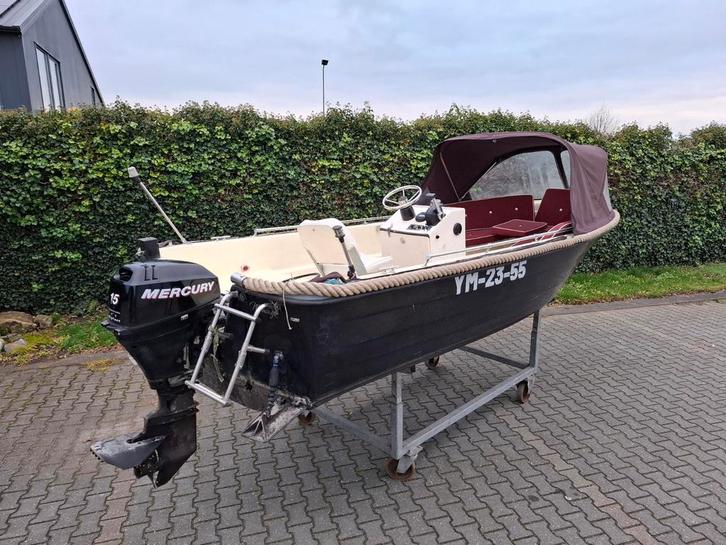 Inruil deals leuke sloep consoleboot Visboot oudhuijzer Rana, Watersport en Boten, Sloepen, Gebruikt, Tot 10 pk, 3 tot 6 meter