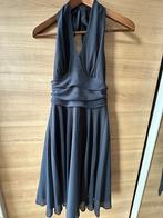 Avondjurk/cocktailjurk maat 36, Kleding | Dames, Verzenden, Paars, Zo goed als nieuw, Knielengte