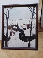 Schilderij Winterlandschap Gesigneerd, Ophalen of Verzenden