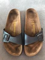 Birkenstock blauw metallic maat 42 slippers, Slippers, Zo goed als nieuw, Birkenstock, Verzenden