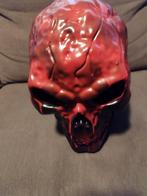 Te koop doodskop 35 cm hoog met rode verlichting erin, Verzamelen, Ophalen, Zo goed als nieuw