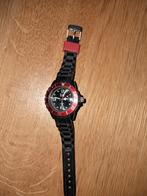 Nieuw horloge met datum en nieuwe batterij, Ophalen of Verzenden, Nieuw, Zwart, Jongen of Meisje