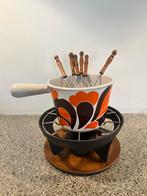 Le creuset jaren 70/80 fondue set, Ophalen of Verzenden, Zo goed als nieuw, Brander, Fondueset