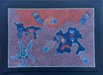 Aboriginal art schilderijen dots art op doek, Antiek en Kunst, Ophalen