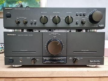 Technics SE-M100 en SU-A40 amp dual mono/pre-amp