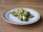 Porselein Dahlia in 3D van Le Porcellane wandbord D19.5cm, Ophalen of Verzenden