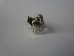 BORDER COLLIE == Ring == Zilver == NIEUW, Nieuw, Ophalen of Verzenden, 17 tot 18, Dame
