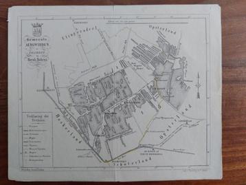 6 / Gemeente Aengwirden Friesland Litho uit 1861