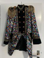 Carnavalsjas met pailletten en versieringen, Maat 38/40 (M), Carnaval, Ophalen of Verzenden, Zo goed als nieuw