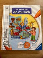 Tiptoi boek De wereld van de Muziek, Ophalen, Zo goed als nieuw, Ontdekken, Met geluid