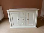 Witte commode/ dressoir van massief hout, Huis en Inrichting, Kasten | Dressoirs, Ophalen, Zo goed als nieuw, 50 tot 75 cm, 100 tot 150 cm