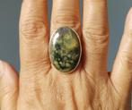 925 zilveren ring met natuurlijke Rhyoliet steen, 18 tot 19, O.T., Nieuw, Ophalen of Verzenden